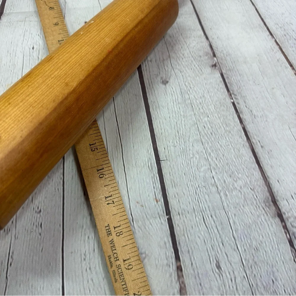 vintage Classic Wooden Rolling Pin for decor countryside cottage
